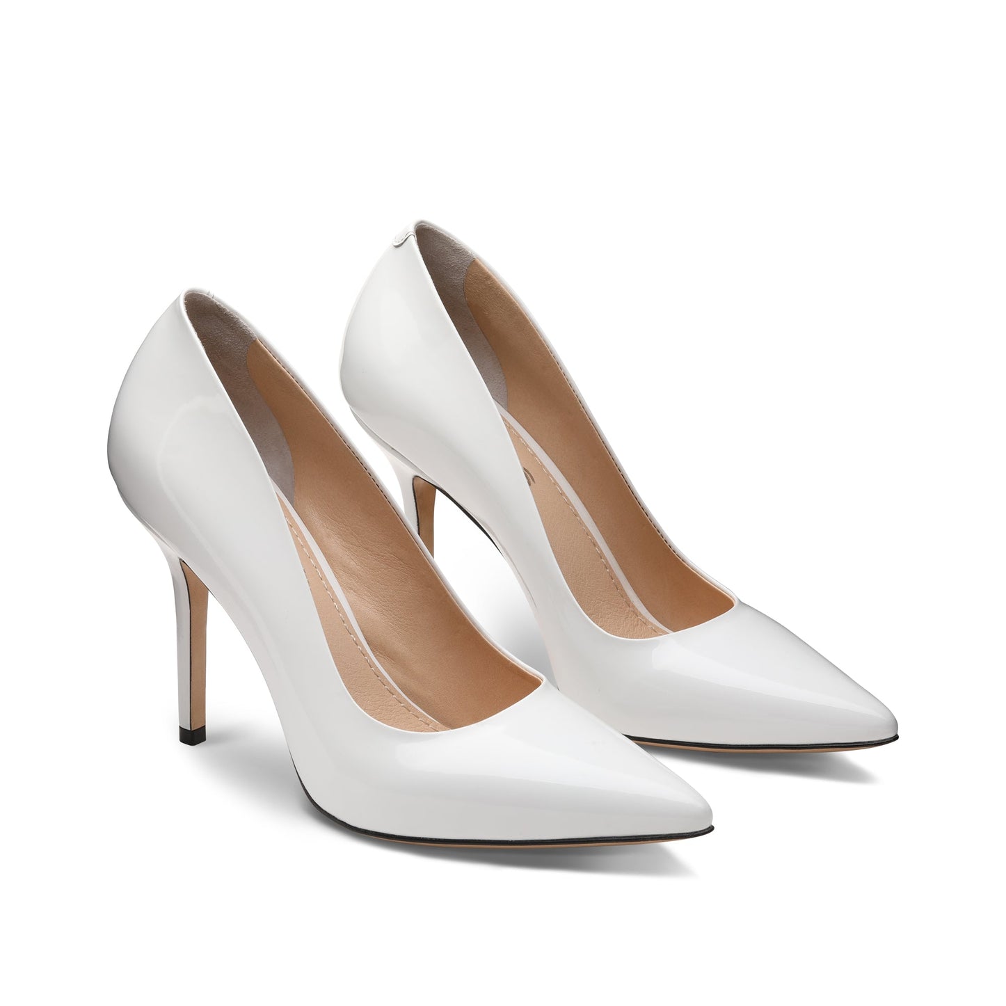 Women's White Patent Leather Pump