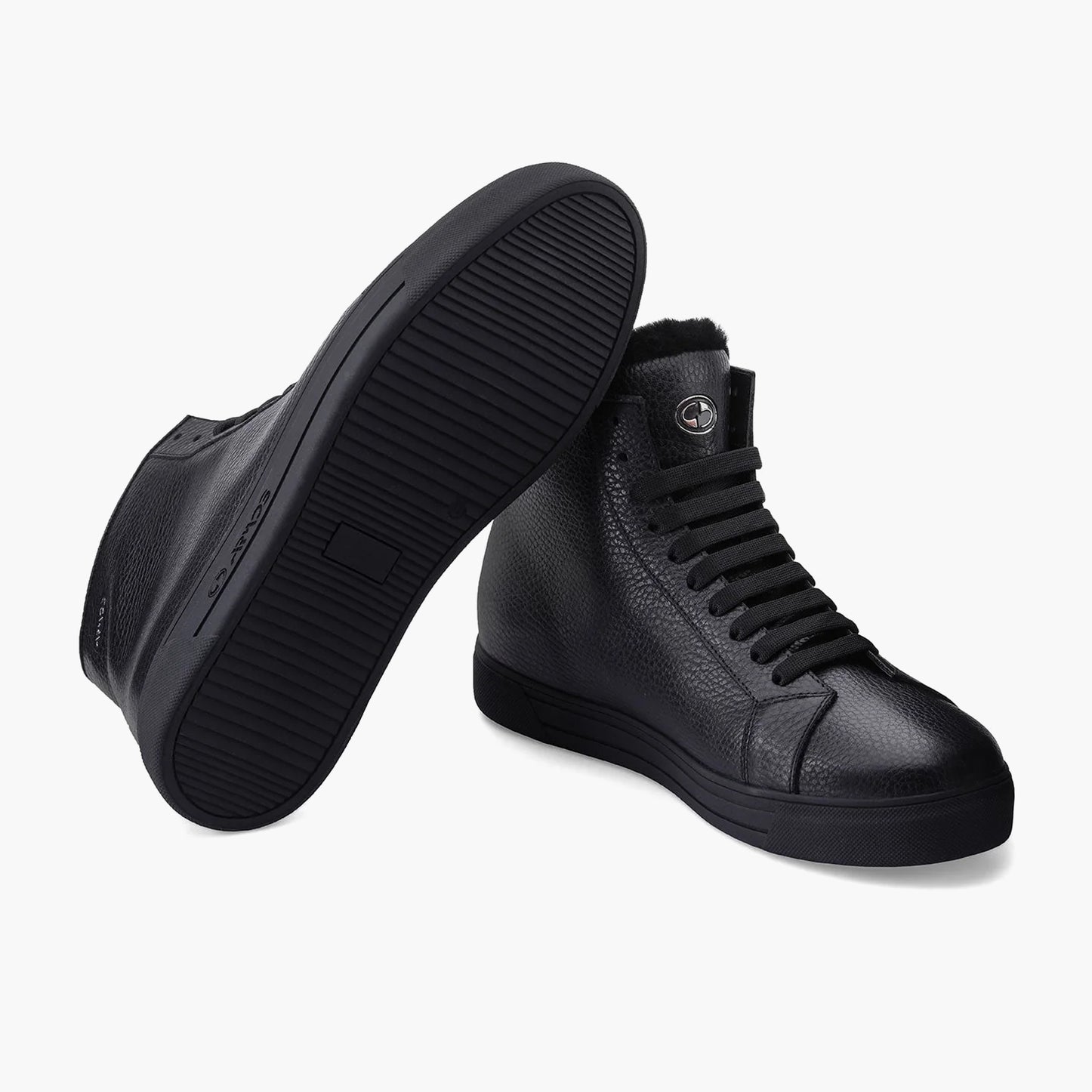 Men's Black Insulated High-Top Sneaker