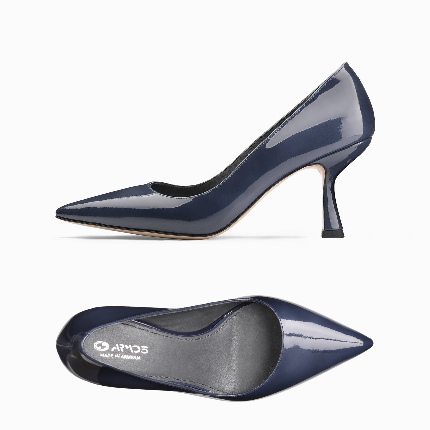 Women’s Ink-Blue Patent Leather Pump