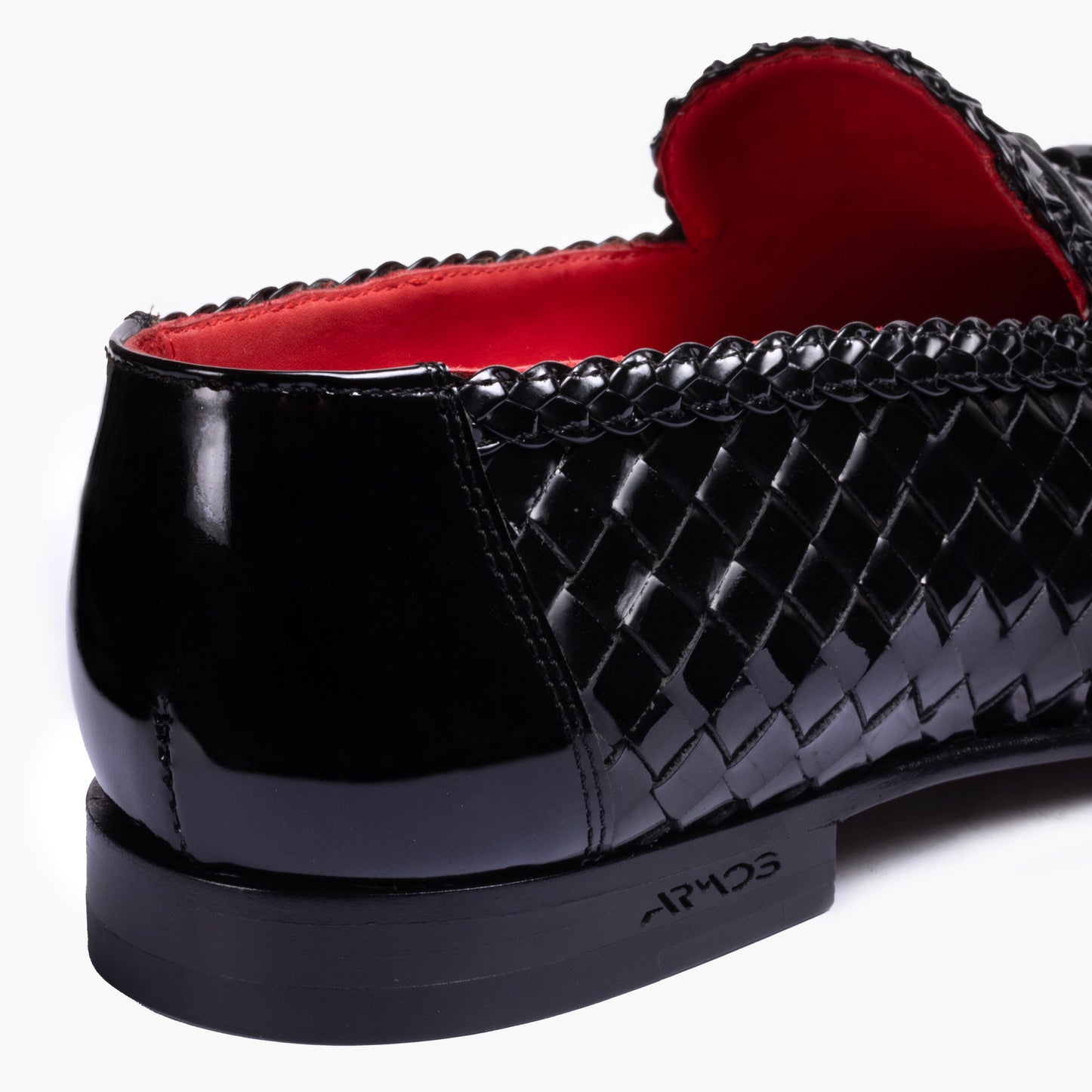 Men's Black Patent Leather Tassel Loafer