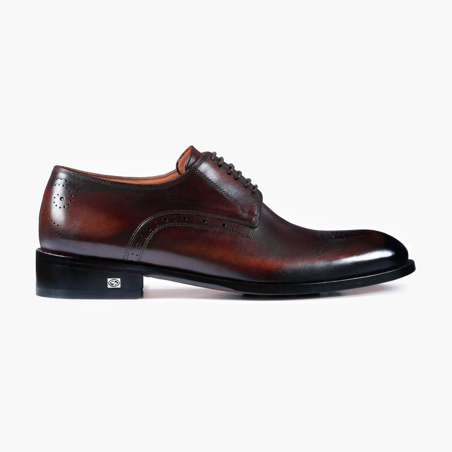 Men's Brown Leather Patina Derby