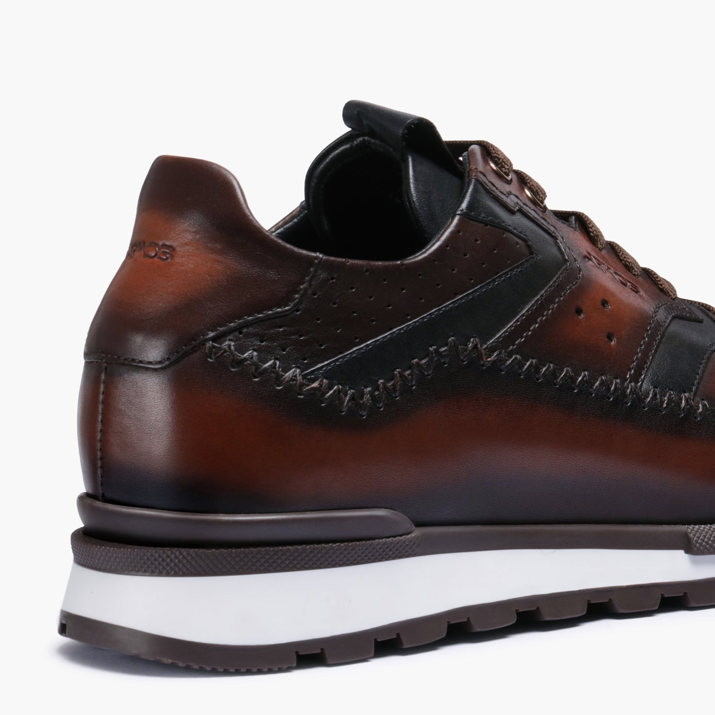 Men's Brown Patina Leather Sneaker