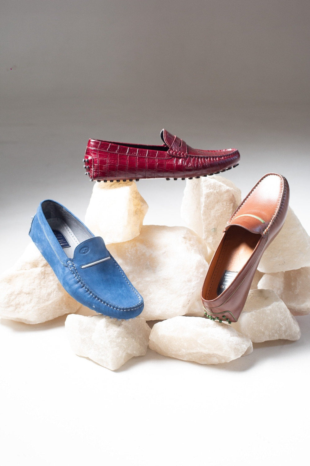 Men’s leather driving shoes for a driving shoes vs. loafers vs. moccasins comparison