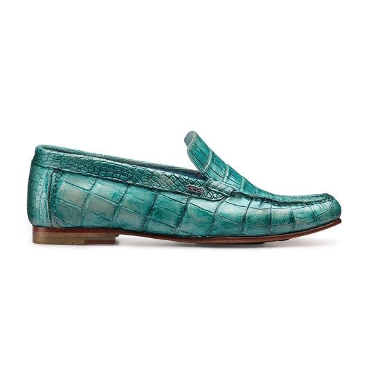Turquoise moccasins