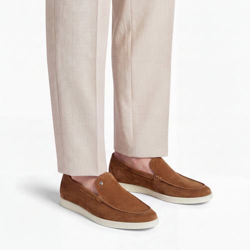 Men’s Cognac Suede Loafer