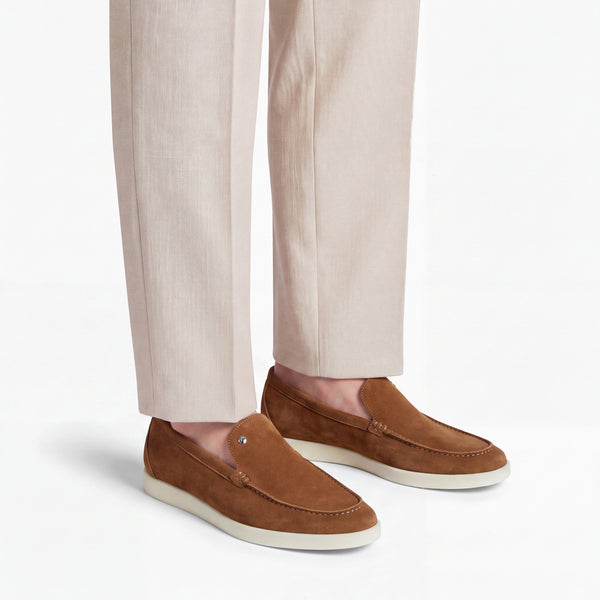 Men’s Cognac Suede Loafer