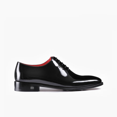 patent leather lace-ups