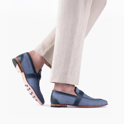 Men’s Blue Denim Slip-on Loafer