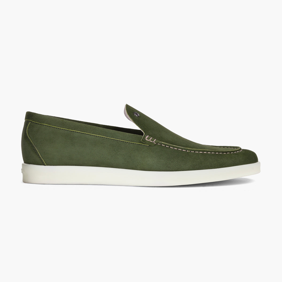 Men’s Green Suede Loafer - right side