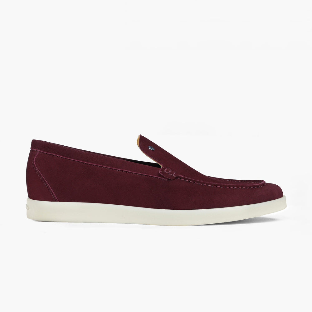Men’s Burgundy Suede Loafer