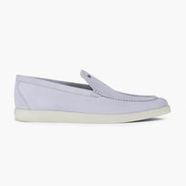 Men’s Light Lavender Suede Loafer - right side