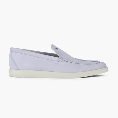 Men’s Light Lavender Suede Loafer - right side