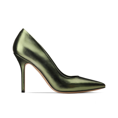 Women's Metallic Pearl Green Pump