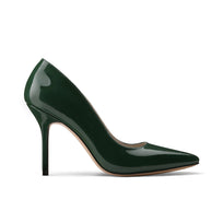 Women's Green Patent Leather Pump - right side