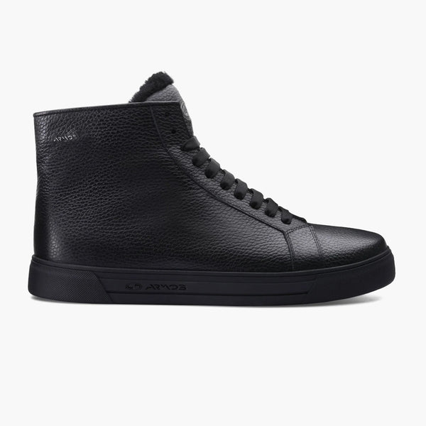 Men's Black Insulated High-Top Sneaker