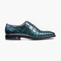 Men’s Green Crocodile Leather Oxford