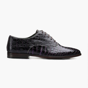 Men’s Purple Crocodile Leather Oxford