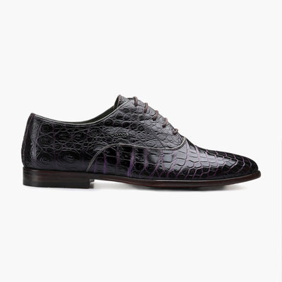 Men’s Purple Crocodile Leather Oxford