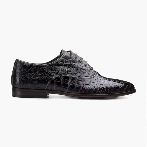 Men’s Purple Crocodile Leather Oxford