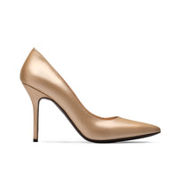 Women’s Pearl Gold Leather Pump - right side
