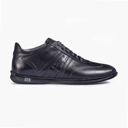 Men's Dark Blue Leather Sneaker