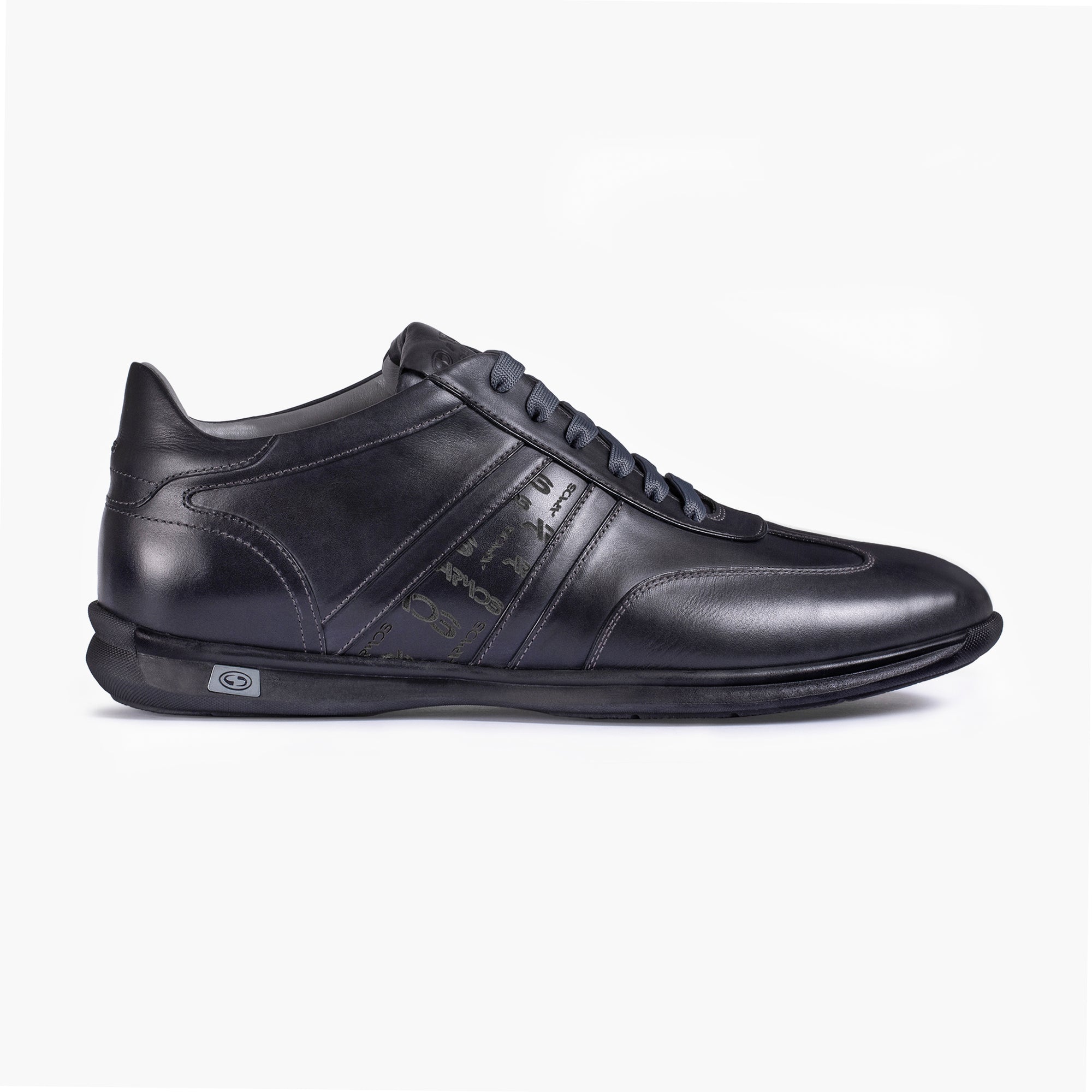 Men's Dark Blue Leather Sneaker