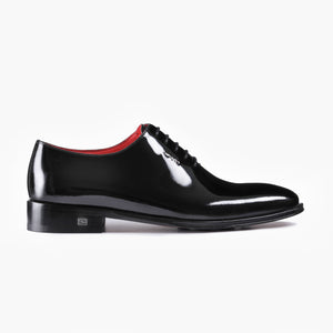 Men's Black Patent Leather Oxfords
