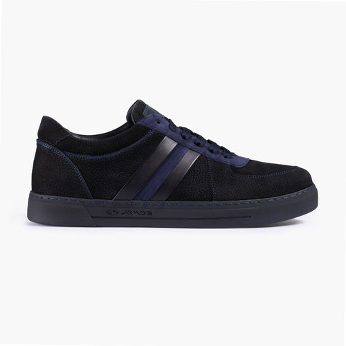 Men's Black Nubuck & Suede Sneaker
