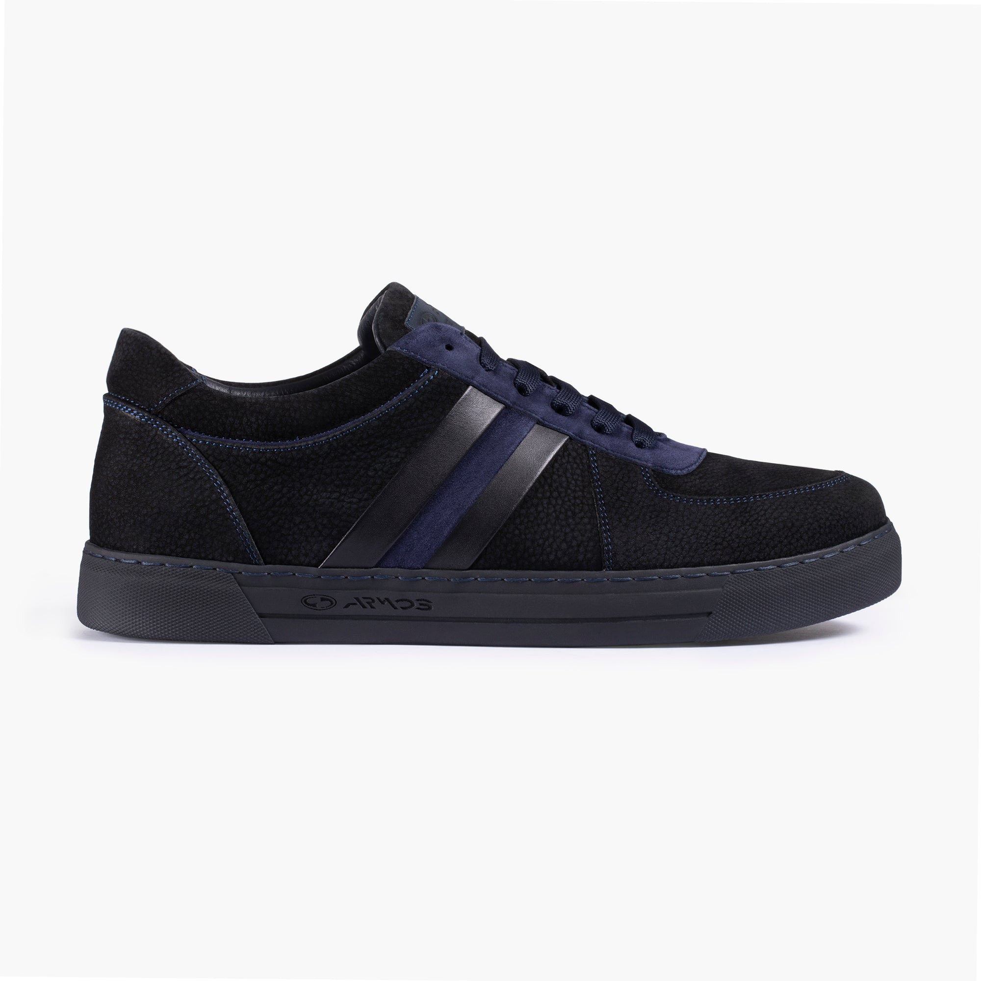 Men's Black Nubuck & Suede Sneaker