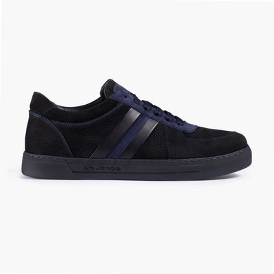 Men's Black Nubuck & Suede Sneaker
