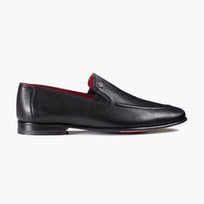 Men’s Black Deer Leather Loafer - right side