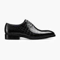 Men's Black Crocodile Leather Oxford - right side