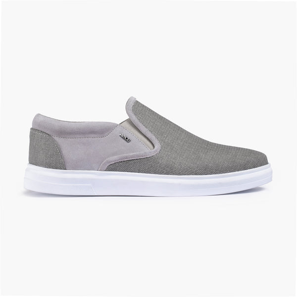 Men's Beige Linen Slip-On Sneaker