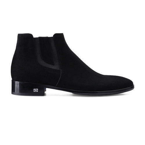 Men's Black Suede Ankle Boot