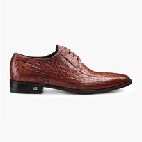 Men's Brown Crocodile Leather Oxford - right side