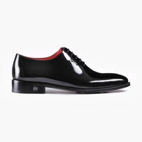 Men's BlackLeather Wholecut Oxford Dress Shoes