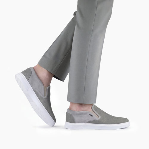 Men's Beige Linen Slip-On Sneaker