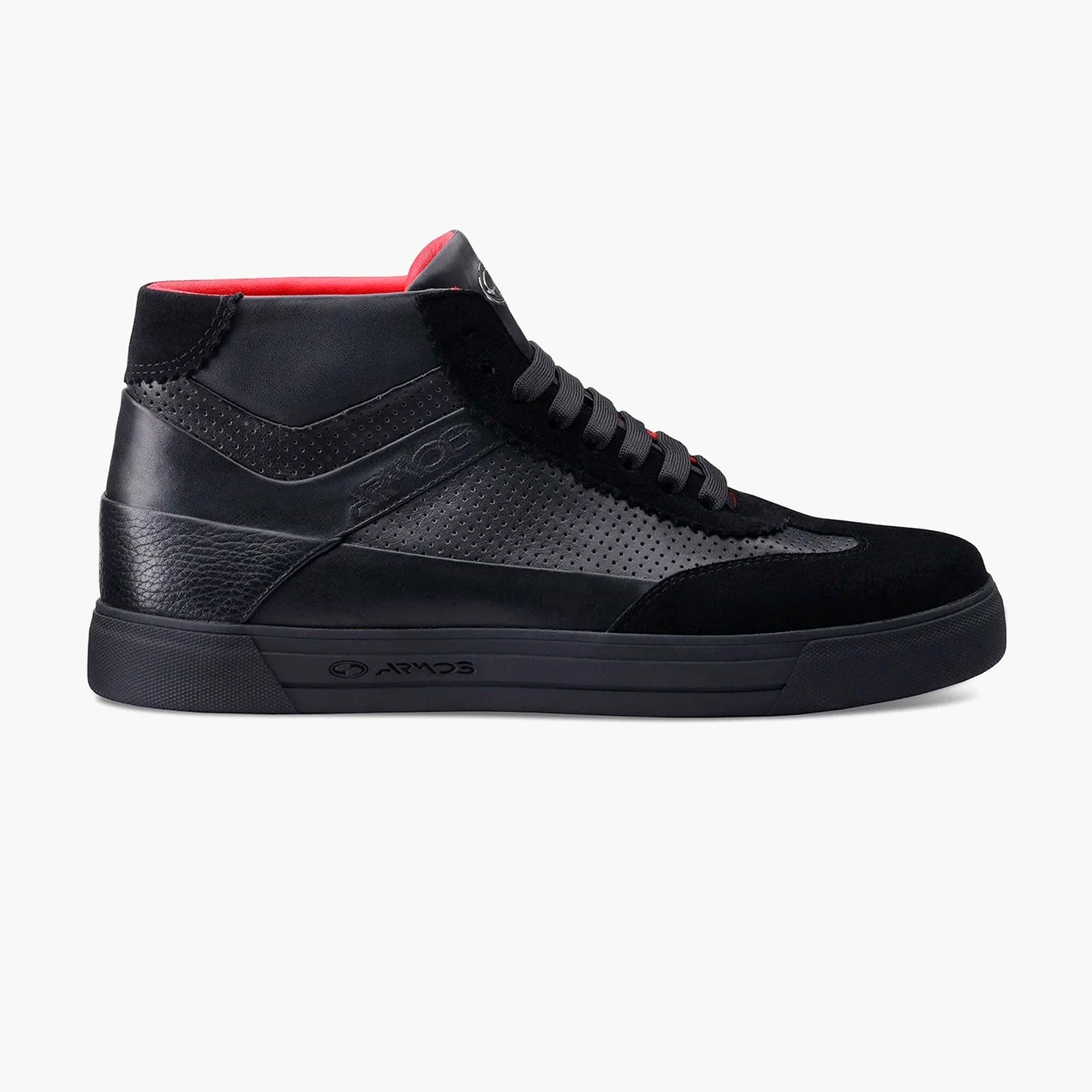 Men's Black Suede & Leather High Sneaker