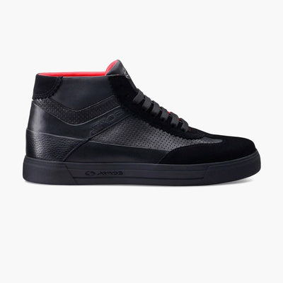 Men's Black Suede & Leather High Sneaker