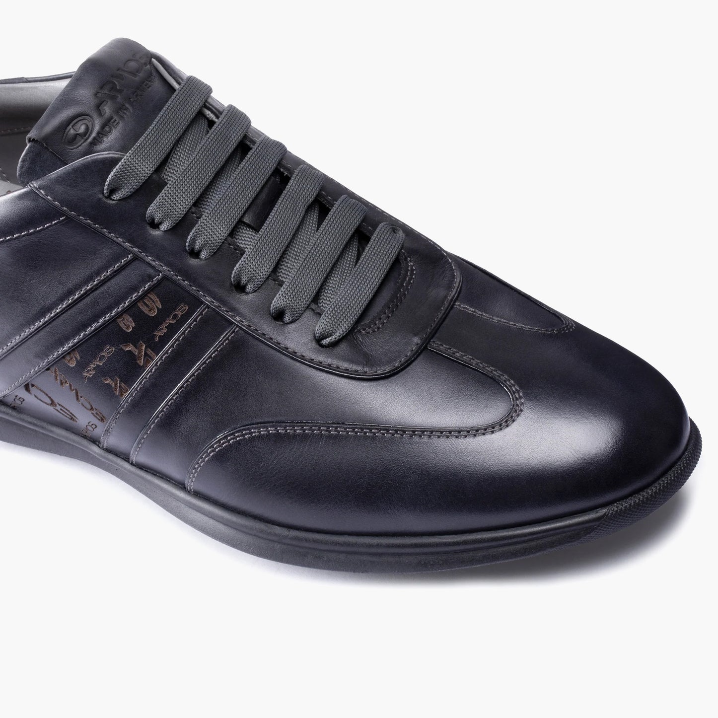 Men's Dark Blue Leather Sneaker