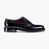 Men’s Black Leather Cap Toe Oxford - right side