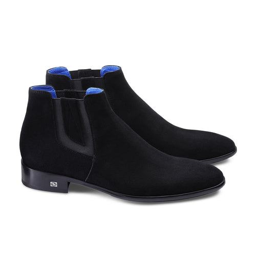 Men's Black Suede Ankle Boot