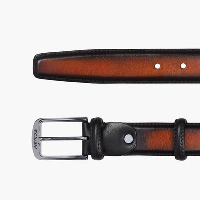 Cognac patina  Leather Belt