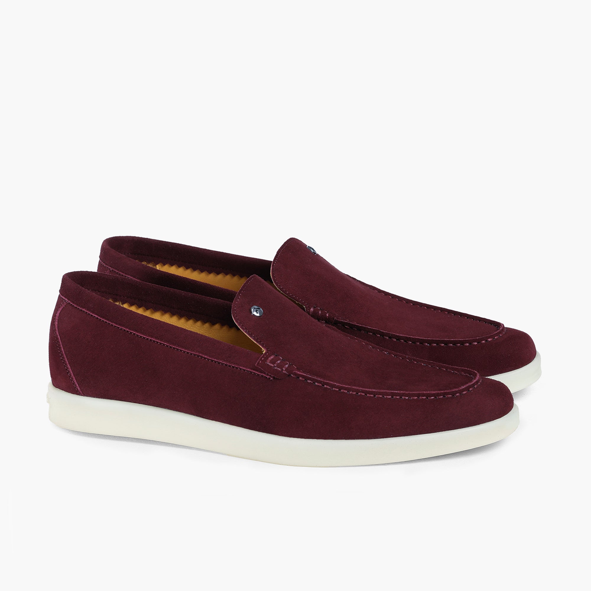 Men’s Burgundy Suede Loafer - pair
