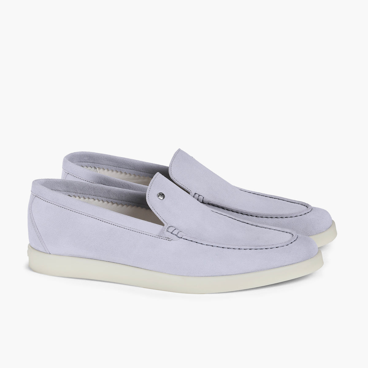 Men’s Light Lavender Suede Loafer - pair