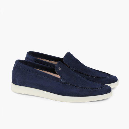 Men’s Navy Suede Loafer - pair