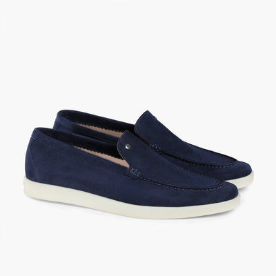 Men’s Navy Suede Loafer - pair