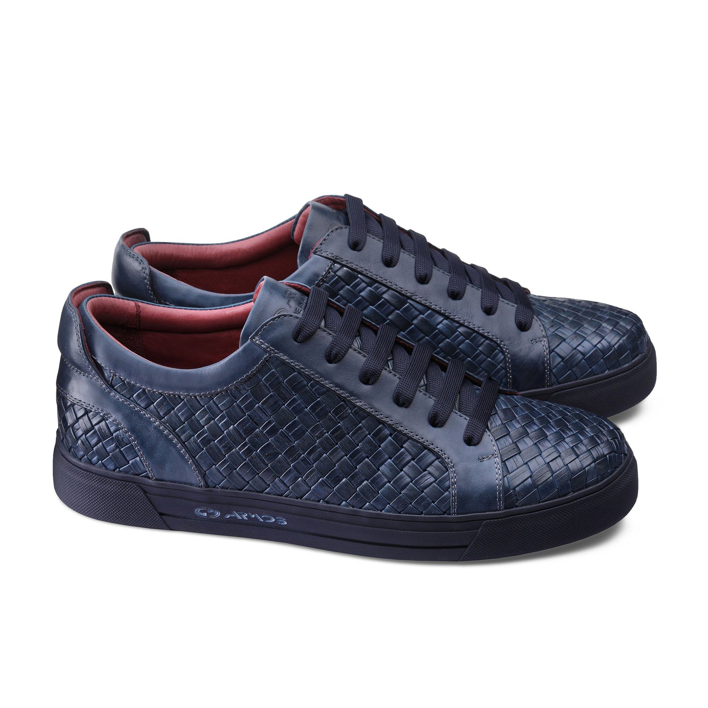 Blue woven sneakers