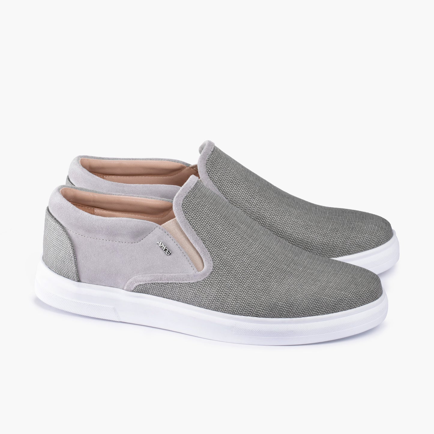 Men's Beige Linen Slip-On Sneaker