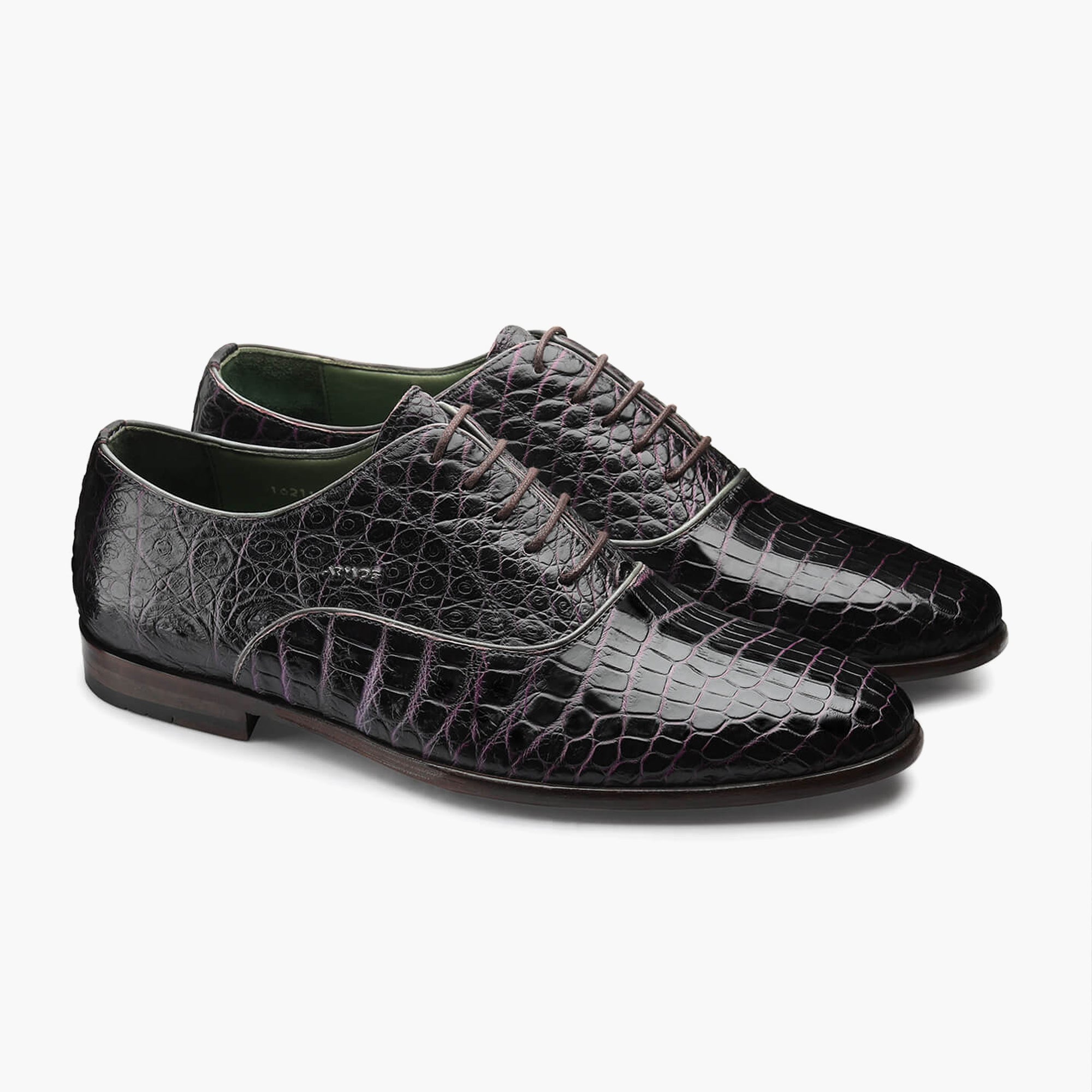 Men’s Purple Crocodile Leather Oxford